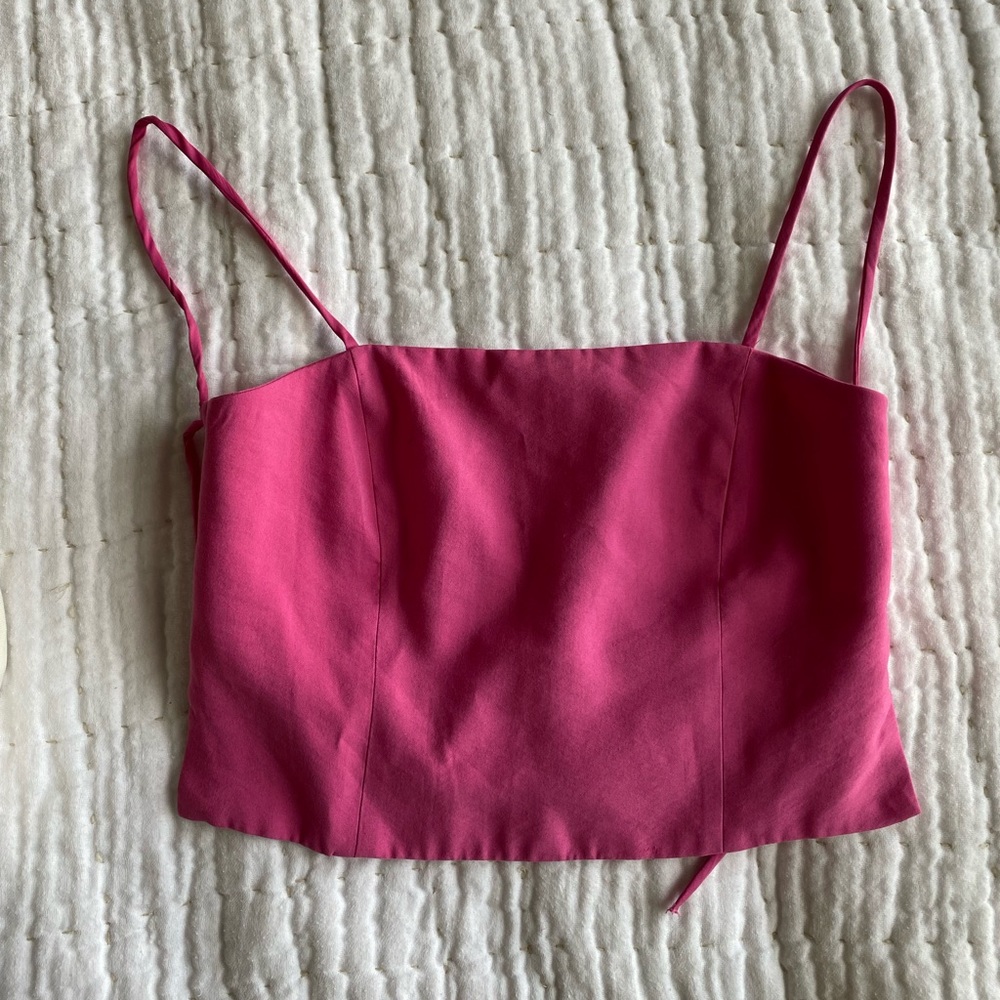 FUN HOT PINK STRAPPY TOP
